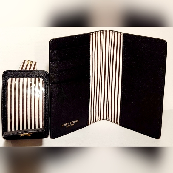 Henri bendel military passport cover and matching hb luggage tag - Picture 5 of 8